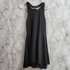 THE VANITY ROOM Black Round Neck Skater Dress S